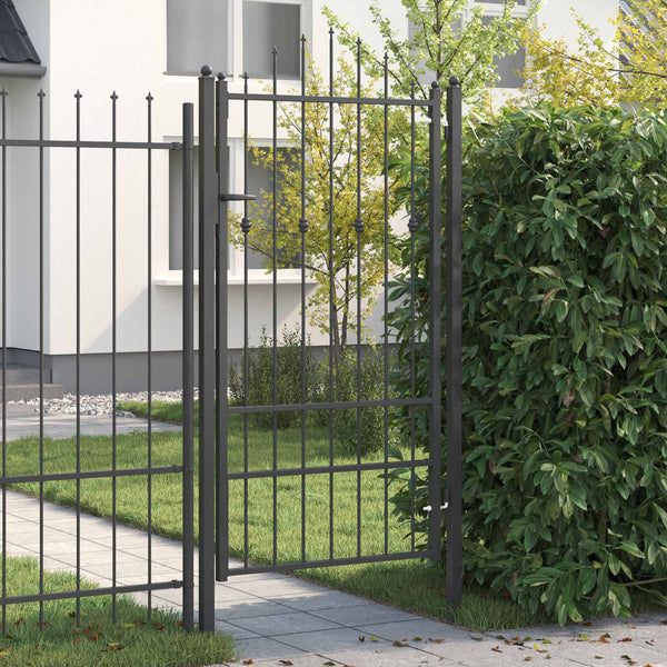 Aitausportti ASTEN 100 x 175 cm Metalli Musta Lukittava