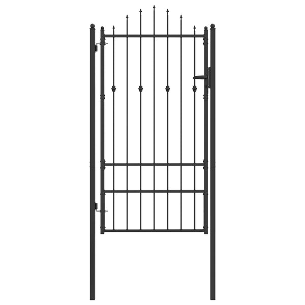 Aitausportti ASTEN 100 x 175 cm Metalli Musta Lukittava