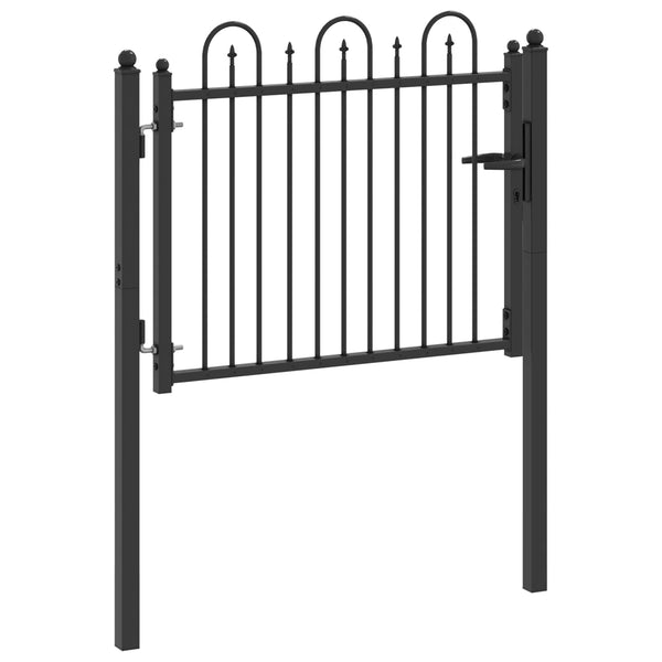 Aitausportti DRONTEN 100 x 75 cm Metalli Musta Lukittava