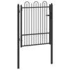 Aitausportti DRONTEN 100 x 125 cm Metalli Musta Lukittava