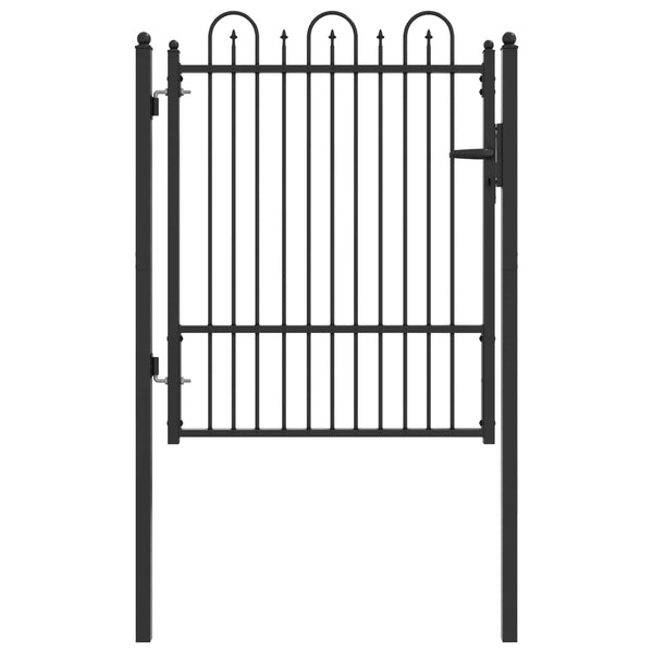 Aitausportti DRONTEN 100 x 125 cm Metalli Musta Lukittava
