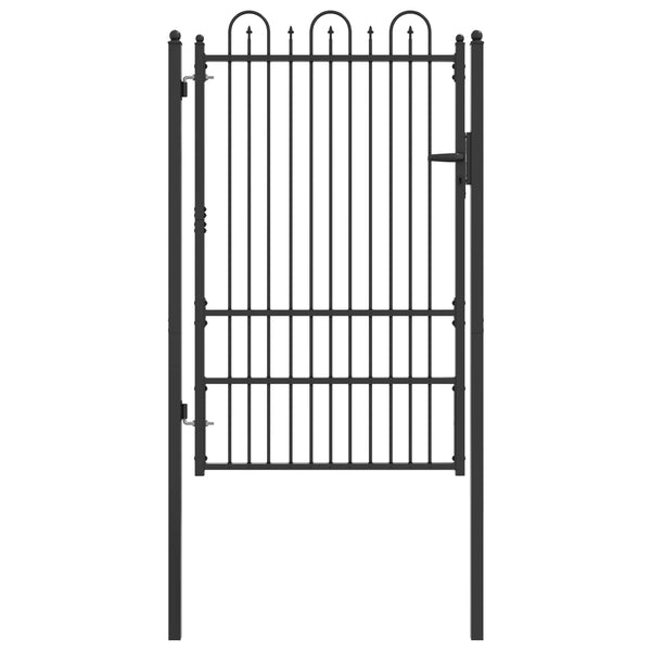 Aitausportti DRONTEN 100 x 150 cm Teräs Musta Lukittava