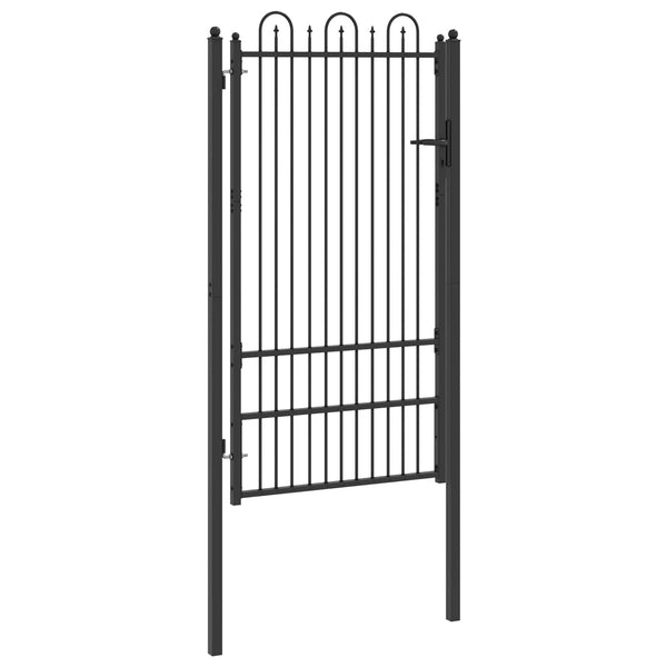 Aitausportti DRONTEN 100 x 175 cm Teräs Musta Lukittava