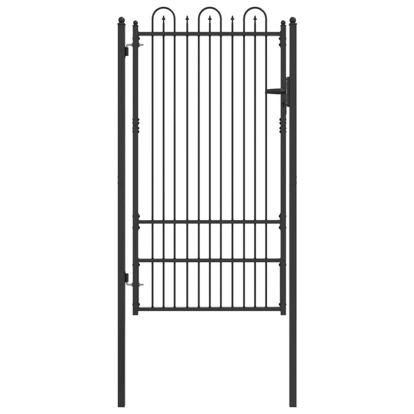 Aitausportti DRONTEN 100 x 175 cm Teräs Musta Lukittava