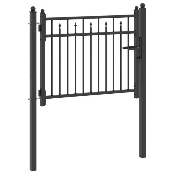 Aitausportti BAARLO 100 x 75 cm Metalli Musta Lukittava
