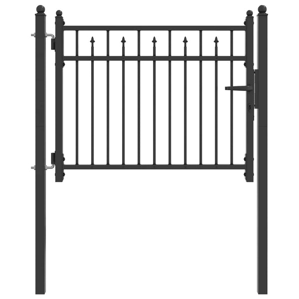 Aitausportti BAARLO 100 x 75 cm Metalli Musta Lukittava