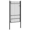 Aitausportti BAARLO 100 x 175 cm Metalli Musta Lukittava