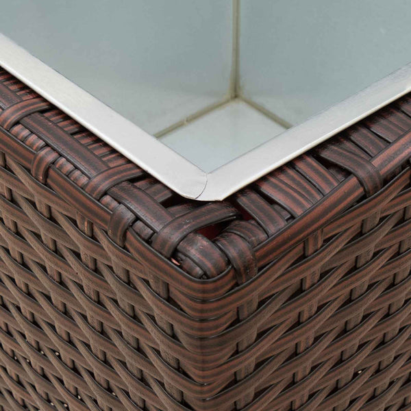 Ulkosetti 3 kpl 30 x 30 x 80 cm Metalli
