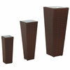 Ulkosetti 3 kpl 30 x 30 x 80 cm Metalli