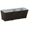 Kaide 2 kpl Musta 50 x 17 x 17 cm Metalli