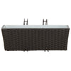 Kaide 2 kpl Musta 50 x 17 x 17 cm Metalli