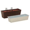 Kaide 2 kpl Ruskea 50 x 17 x 17 cm Metalli