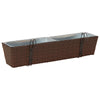 Kaide 2 kpl Ruskea 80 x 17 x 17 cm Metalli