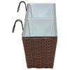Kaide 2 kpl Ruskea 80 x 17 x 17 cm Metalli