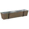 Kaide 2 kpl Harmaa 80 x 17 x 17 cm Metalli