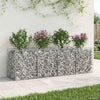 Gabion Kohotettu Peti 200 x 50 x 60 cm Galvanoitu teräs Hopea