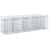 Gabion Kohotettu Peti 200 x 50 x 60 cm Galvanoitu teräs Hopea