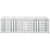 Gabion Kohotettu Peti 200 x 50 x 60 cm Galvanoitu teräs Hopea