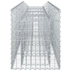 Gabion Kohotettu Peti 200 x 50 x 60 cm Galvanoitu teräs Hopea