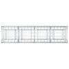 Gabion Kohotettu Peti 200 x 50 x 60 cm Galvanoitu teräs Hopea