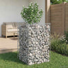 Gabion Kohotettu Peti 50 x 50 x 80 cm Galvanoitu teräs Hopea