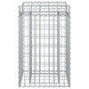 Gabion Kohotettu Peti 50 x 50 x 80 cm Galvanoitu teräs Hopea
