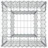 Gabion Kohotettu Peti 50 x 50 x 80 cm Galvanoitu teräs Hopea