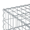 Gabion Kohotettu Peti 80 x 80 x 12 cm Galvanoitu teräs Hopea