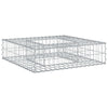 Gabion Kohotettu Peti 80 x 80 x 12 cm Galvanoitu teräs Hopea