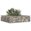 Gabion Kohotettu Peti 80 x 80 x 12 cm Galvanoitu teräs Hopea