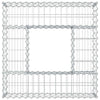 Gabion Kohotettu Peti 80 x 80 x 12 cm Galvanoitu teräs Hopea