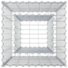 Gabion Kohotettu Peti 50 x 50 x 80 cm Galvanoitu teräs Hopea