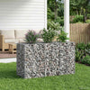 Gabion Kohotettu Peti 130 x 50 x 80 cm Galvanoitu teräs Hopea