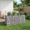Gabion Kohotettu Peti 170 x 50 x 80 cm Galvanoitu teräs Hopea