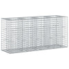 Gabion Kohotettu Peti 170 x 50 x 80 cm Galvanoitu teräs Hopea