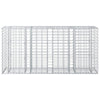 Gabion Kohotettu Peti 170 x 50 x 80 cm Galvanoitu teräs Hopea