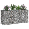 Gabion Kohotettu Peti 170 x 50 x 80 cm Galvanoitu teräs Hopea