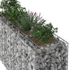 Gabion Kohotettu Peti 170 x 50 x 80 cm Galvanoitu teräs Hopea