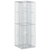 Gabion Kohotettu Peti 50 x 50 x 150 cm Galvanoitu teräs Hopea