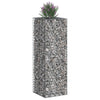 Gabion Kohotettu Peti 50 x 50 x 150 cm Galvanoitu teräs Hopea