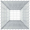 Gabion Kohotettu Peti 50 x 50 x 150 cm Galvanoitu teräs Hopea