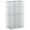 Gabion Kohotettu Peti 90 x 50 x 150 cm Galvanoitu teräs Hopea