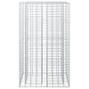 Gabion Kohotettu Peti 90 x 50 x 150 cm Galvanoitu teräs Hopea