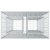 Gabion Kohotettu Peti 90 x 50 x 150 cm Galvanoitu teräs Hopea