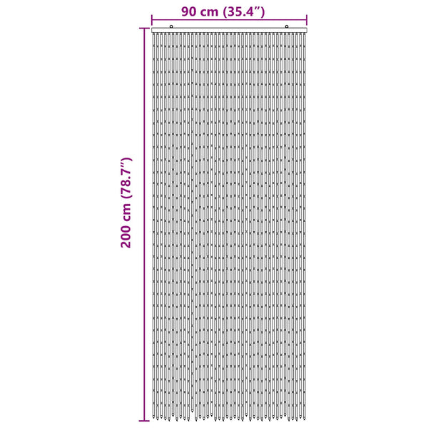 Hyönteislukko Monivärinen 90 x 200 cm Bambu