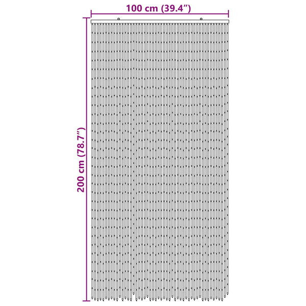 Hyönteislukko Monivärinen 100 x 200 cm Bambu