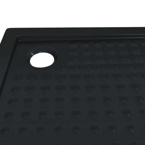Suihkupohja laatta, jossa on pisteitä 90 x 90 x 4 cm ABS Musta