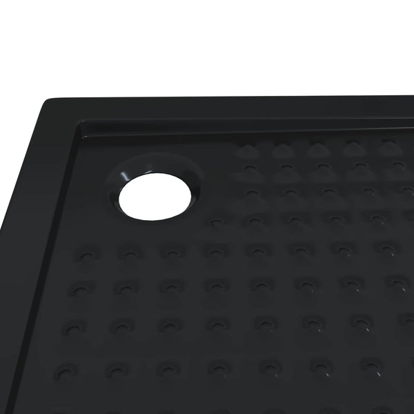 Suihkupohja laatta, jossa on pisteitä 80 x 80 x 4 cm ABS Musta
