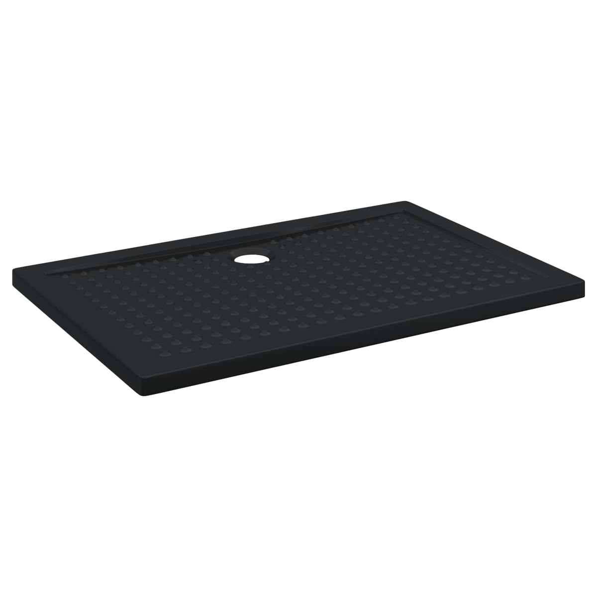 Suihkupohja laatta, jossa on pisteitä Musta 120 x 80 x 4 cm ABS