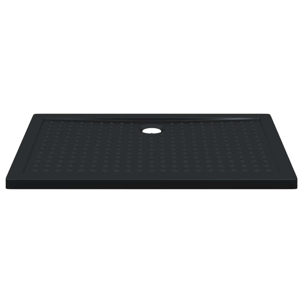 Suihkupohja laatta, jossa on pisteitä Musta 120 x 80 x 4 cm ABS